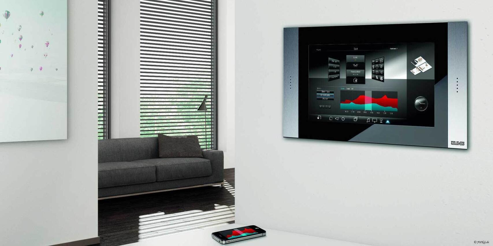 Smarte JUNG KNX-Technik für optimalen Wohnkomfort.